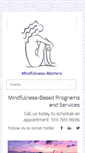 Mobile Screenshot of mindfulness-matters.com